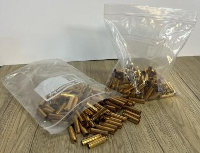 Approx. 200 Cleaned Brass Shell Casings, Boxer Primed, Reloadable, Packed in Bags inspect in person