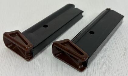 Walther PPK Magazines, .380 ACP/.22 LR, Brown Baseplate, Blued Steel, Newer Models