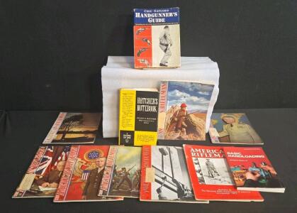 Vintage Firearms Literature Lot: The American Rifleman Magazines, Hatcher&rsquo;s Notebook, and More