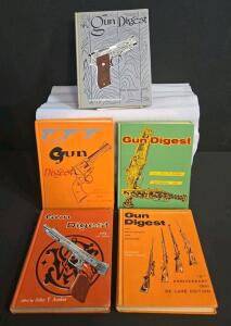 Vintage Gun Digest Deluxe Library & Anniversary Editions, 1955-1961, John T. Amber, Hardcover Lot