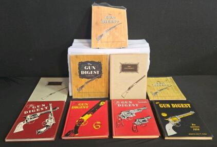 Vintage 'The Gun Digest' Collection: 2nd, 7th, 8th, 10th, and 13th Editions