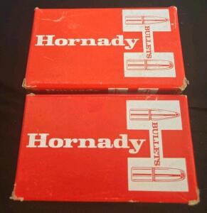 (2) Boxes Hornady 7.62mm .310 123gr Soft Point Bullets #3140, Qty 200, for Reloading