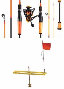 (2) Sougayilang Spinning Rod & Reel Combos with Frabill Arctic Fire Tip-Up (Location 8)