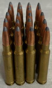Remington Peters 338 win mag Soft Point Brass, 20 Centerfire Rifle Cartridges, R-P Headstamp