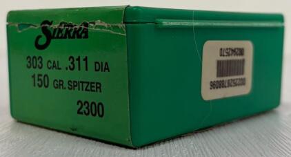Sierra 2300 .303 British 150gr Spitzer Bullets & Loaded Cartridges