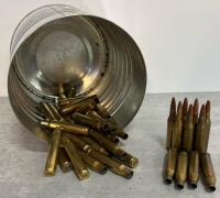 Mixed Lot .308 Winchester Brass Casings & Live Rounds, R-P/FC Headstamp, Approx. 30 Pieces - 2