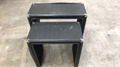 (2) Matching Black End Tables