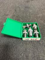 RCBS 4-Die Set .45 ACP Pistol Reloading with Green Case &ndash; Standard 7/8"-14 Thread - 2