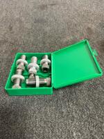 RCBS 4-Die Set .45 ACP Pistol Reloading with Green Case &ndash; Standard 7/8"-14 Thread - 4