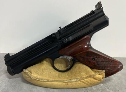 Crosman 600 .22 Caliber CO2 Semi-Automatic Air Pistol, Serial #36457, 10-Shot Magazine