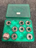RCBS Shell Holder Set for Reloading Press, #1-12 (10 pcs), Green Case, Steel, USA - 2