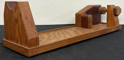 Solid Oak Gun Vise by Mountain Meadow Enterprises &ndash; Rifle/Shotgun Cleaning Rest, Idaho USA (Location 11)