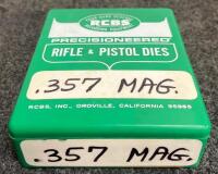 RCBS .357 Magnum Reloading Die Set &ndash; 3 Dies Plus Shellholder, Standard 7/8"-14 Thread, Boxed