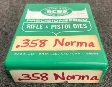 RCBS Precisioneered .358 Norma Magnum 2-Die Set, Steel, w/ Original Box