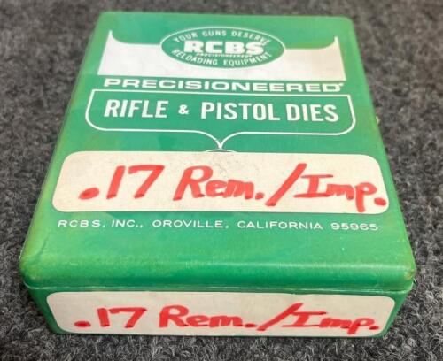 RCBS .17 Remington Improved 3-Die Set &ndash; Full-Length Sizer, Neck Sizer, Seater
