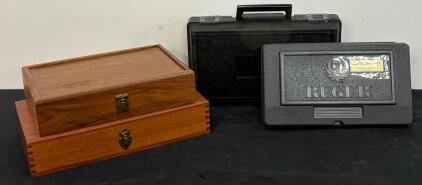 Ruger Single-7 .327 Fed Mag Case, High Standard & Mitchell Arms Presentation Boxes (Location 11)