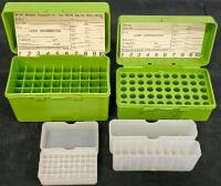 MTM Case-Gard 50 Ammo Storage Boxes with Removable Trays, 50-Round Capacity, Green & White, RCBS Die Storage Box & MTM Case-Gard 50 Round Ammo Boxes with Manuals (#12) - 3