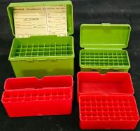 CASE-GARD 50 & Red Plastic Ammo Reloading Boxes, 50-Round Capacity, Set of 4, Flip-Top Latch (#12) - 2