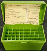 CASE-GARD 50 & Red Plastic Ammo Reloading Boxes, 50-Round Capacity, Set of 4, Flip-Top Latch (#12) - 4