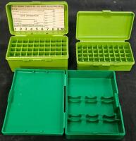 MTM CASE-GARD 50 Ammo Storage Boxes & RCBS Die Box, 50-Round Rifle/Pistol, Load Card Included, RCBS Reloading Die Set Case with Manuals & 2 MTM Case-Gard 50 Ammo Boxes for Rifle/Pistol (#12) - 2