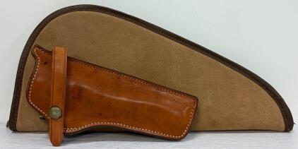 Vintage Safariland SST Leather Holster & Soft Case for 6" K-Frame Revolver (Location 12)