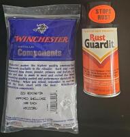 Redding 2400 Case Trimmer, Winchester .223 Rem 100 Shellcases, 4 Rust Guardit 10oz Cans - 2