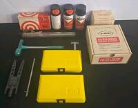 Reloading Tool Lot: Lee Auto Disk Powder Measure, Auto-Prime, Red-Jet, Forster Boxes, Rust Guardit
