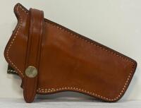 Safariland SST Brown Leather & Nylon Black Small Revolver Belt Holsters, Right-Hand, USA Made (Location 12) - 2