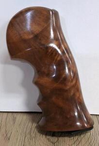 Anatomical Right-Hand Wooden Target Pistol Grip with Mounting Hardware