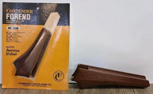 (2) Thompson/Center Contender Forends No. 7606, American Walnut, Fits 10" Bull Barrel Models