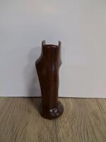Ergonomic Wooden Pistol Grip with Finger Grooves and Glossy Finish - 2