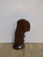 Ergonomic Wooden Pistol Grip with Finger Grooves and Glossy Finish - 3
