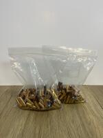Approx. 200 Cleaned 9mm Luger Brass Shell Casings, Boxer Primed, Reloadable, Packed in Bags - 4
