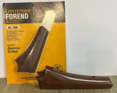(2) Thompson/Center Contender Forend 10" Bull Barrels No. 7606, American Walnut, Original Package