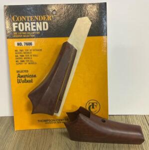 (2) Thompson/Center Contender Forends #7606, American Walnut, for 10" Bull Barrel Models