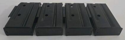 (4) Steel Rifle Magazines with Red Followers, 5-10 Round Capacity