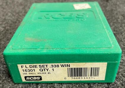 RCBS 16301 Full Length 2-Die Set for .338 Winchester Magnum in Original Box