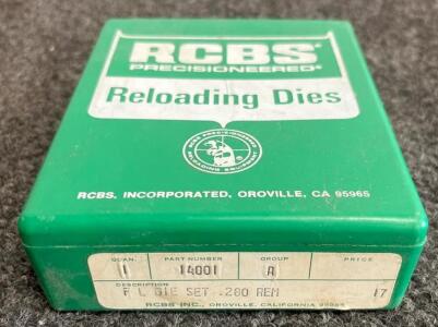 RCBS 14001 Full Length Reloading Die Set for .280 Remington with Box & Paperwork USA Made