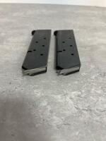 (2) 1911 .45 ACP 7-Round Single-Stack Steel Magazines with Flush Base Plate, Set of 2, Black - 3