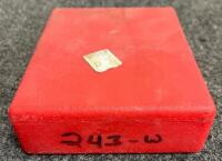 .243 Winchester Reloading Die Set with Red Plastic Case