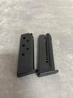 (2) Walther PPK/S Magazines, .380 ACP 7-Round & .22 LR 10-Round, Blued Steel - 2