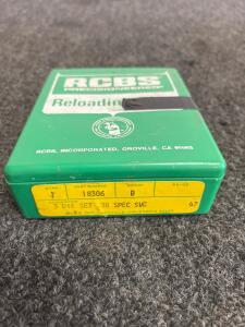 RCBS 3-Die Set for .38 Special SWC, Part #18306, Includes Box and Manual