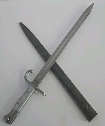 Argentine Model 1891 Mauser Bayonet R1689, WKC Solingen, 15.75" Blade, Steel Scabbard