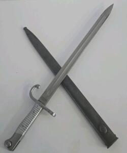 Argentine Model 1891 Mauser Bayonet R1689, WKC Solingen, 15.75" Blade, Steel Scabbard