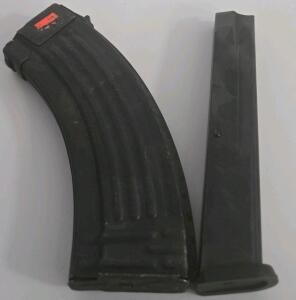 AK-47 30-Round 7.62x39mm Steel Rifle Magazine & Uzi 25-Round 9mm SMG Magazine