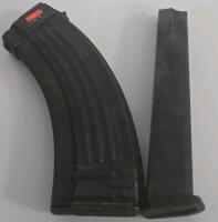 AK-47 30-Round 7.62x39mm Steel Rifle Magazine & Uzi 25-Round 9mm SMG Magazine