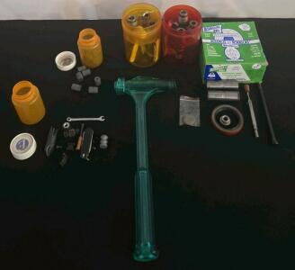 Brownells ACRAGLAS Gel Kit, Kinetic Bullet Puller, Reloading Dies, Gunsmith Tools Lot