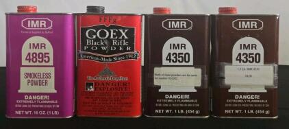 IMR 4350, IMR 4895, and GOEX FFFg Powders &ndash; Various Quantities