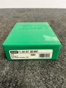 RCBS .303 British Full Length Reloading Die Set - Model 15401, Shell Holder #07, Steel Construction