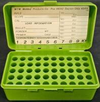 MTM CASE-GARD 50 Ammo Storage Boxes & RCBS Die Box, 50-Round Rifle/Pistol, Load Card Included, RCBS Reloading Die Set Case with Manuals & 2 MTM Case-Gard 50 Ammo Boxes for Rifle/Pistol (#12) - 15